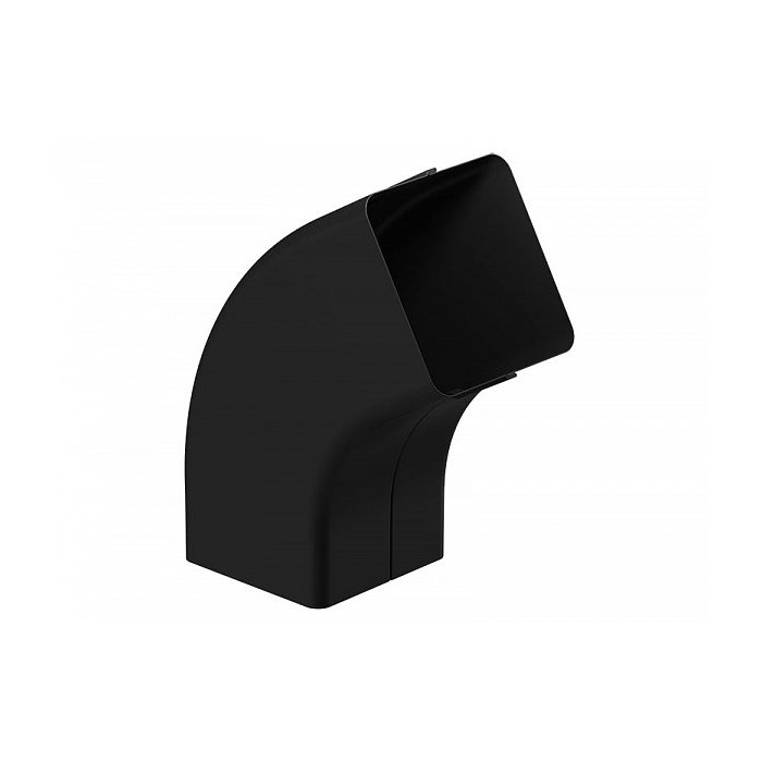 Колено трубы 72° STAL2, 125/80 мм, цвет Черный, Galeco