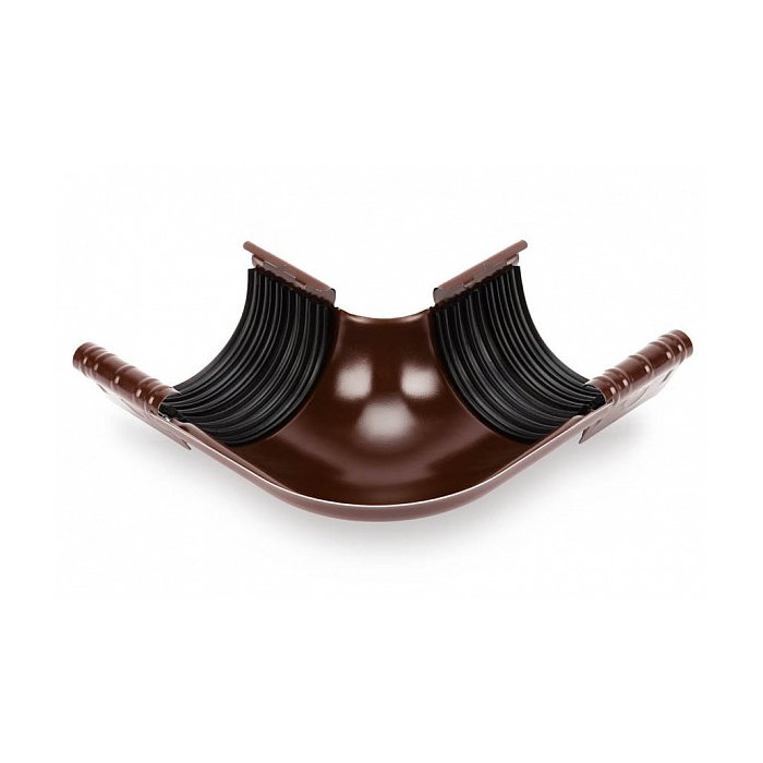 Внешний угол 90° для желоба 135мм STAL,152(130)/90 мм, цвет Темно-коричневый, Galeco