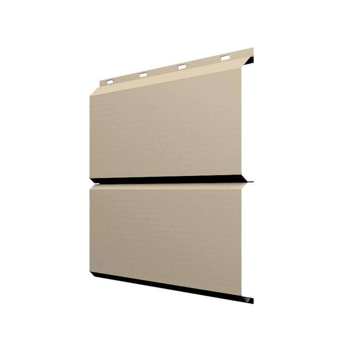 Софит ЭкоБрус без перфорации 0,345 Grand Line 0,5 Satin с пленкой RAL1015 светлая слоновая кость¶