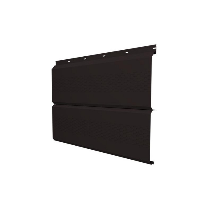 Софит ЭкоБрус с перфорацией 0,345 Grand Line 0,5 Satin RAL9005 черный